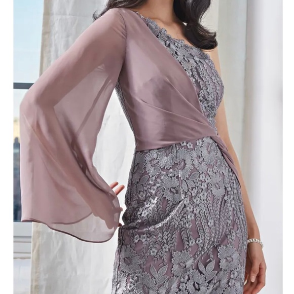 JS Collections like new Nordstrom Amari One-Shoulder Evening Gown JS COLLECTIONS - Picture 7 of 17